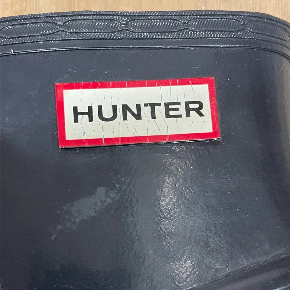 Hunter wedge rainboots size 5 navy - Picture 9 of 10